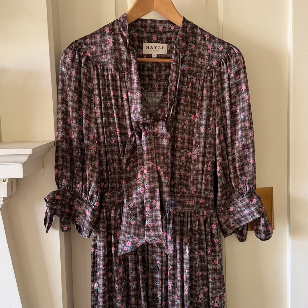 Maison MAYLE silk Lala Dress Sz 2